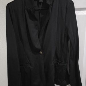 COCO And SHAY Black Blazer  Size L Classic Tailored Jacket